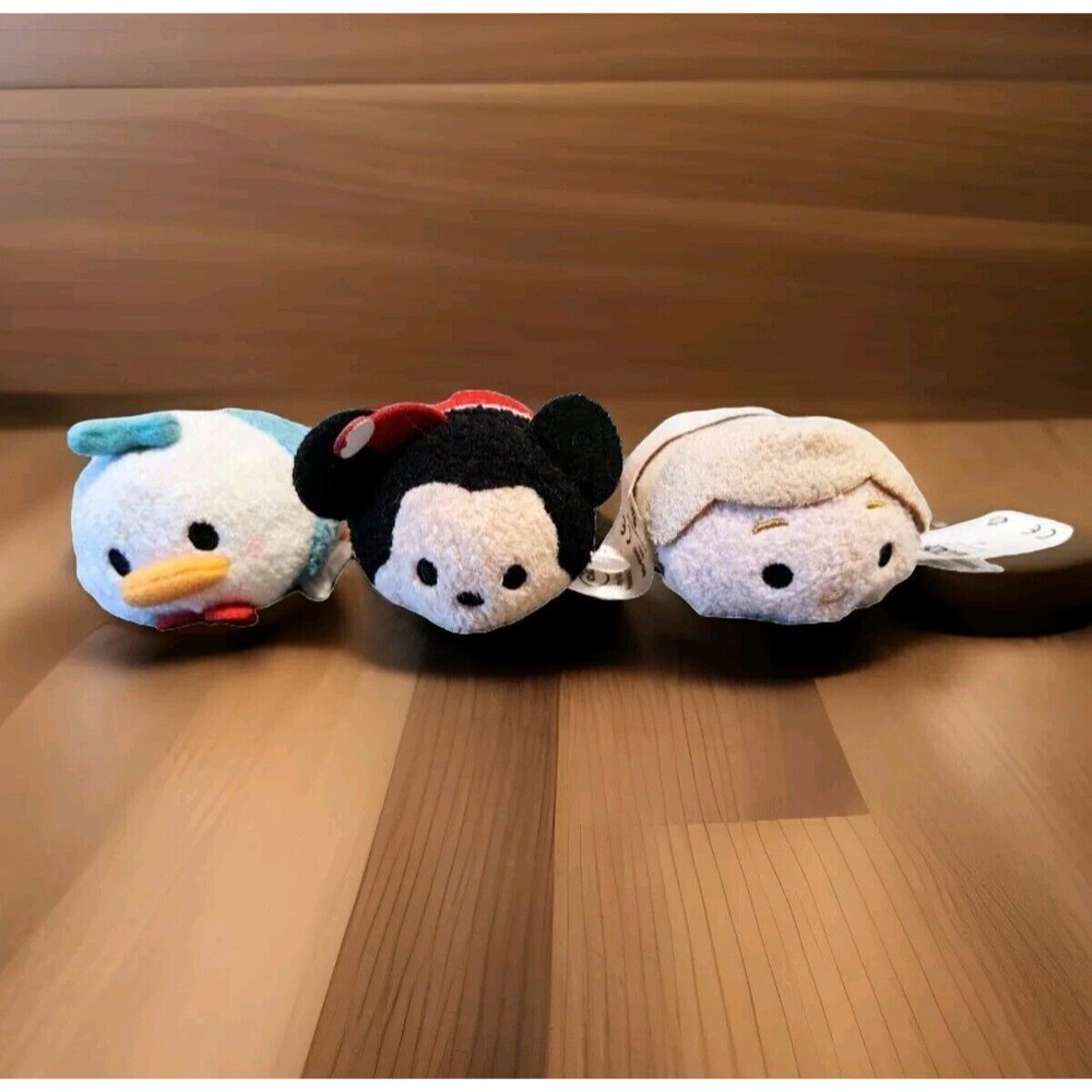 Disney Tsum Tsum Plush Lot Of 3 Luke Skywalker Donald Duck And Christmas Mickey